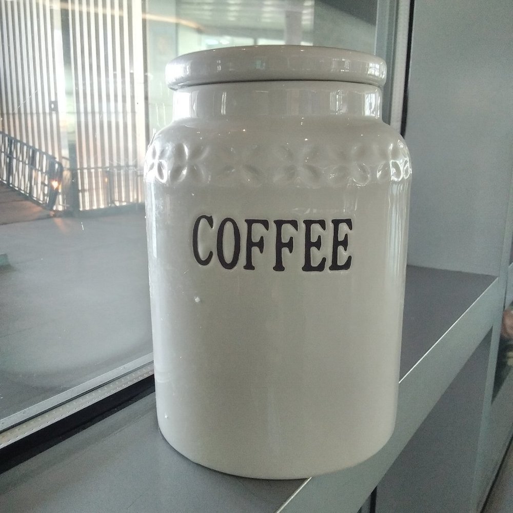 Brand new COFFEE canister by thl